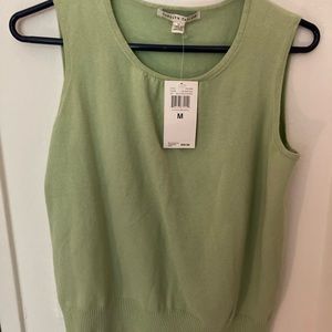 NWT Carolyn Taylor Sage Green Shell